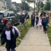 Belleville officers participate in walk to school with a cop day