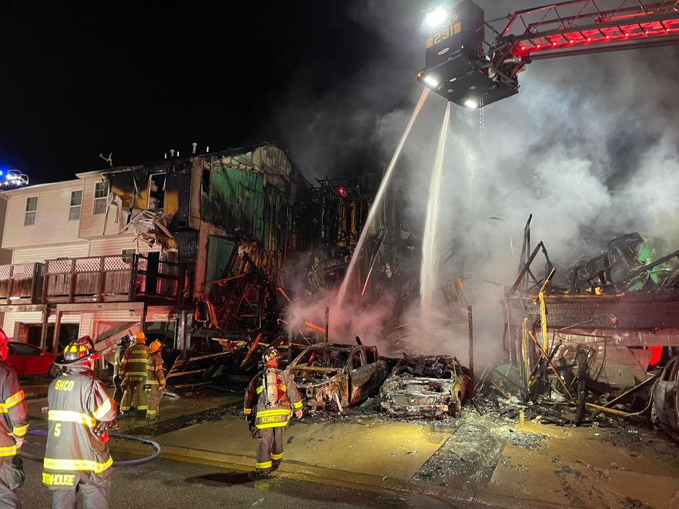 Massive overnight fire At Seven Trails Displaced 18 people