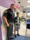 12 year old receives police escort to school with chief