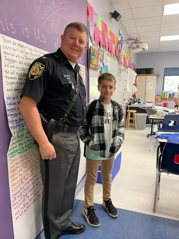 12-year-old receives police escort to school with chief
