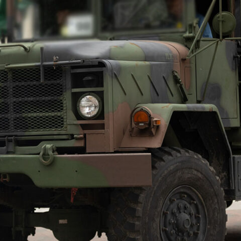 Wild police chase of stolen military 5-ton vehicle ends in baltimore after multiple crashes - photo licensed by shore news network.