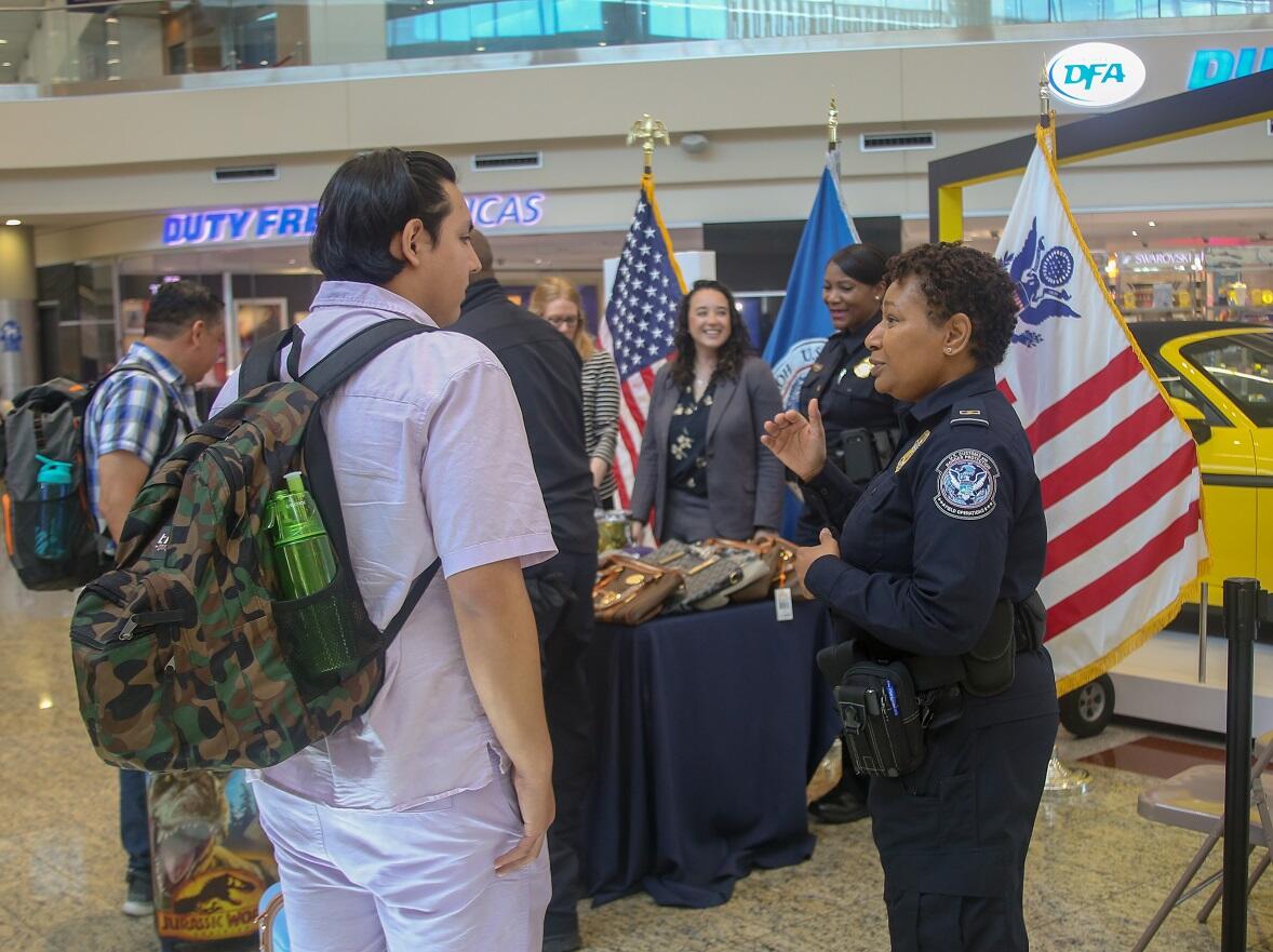 CBP Atlanta Delivers Counterfeit Awareness to Airport Travelers