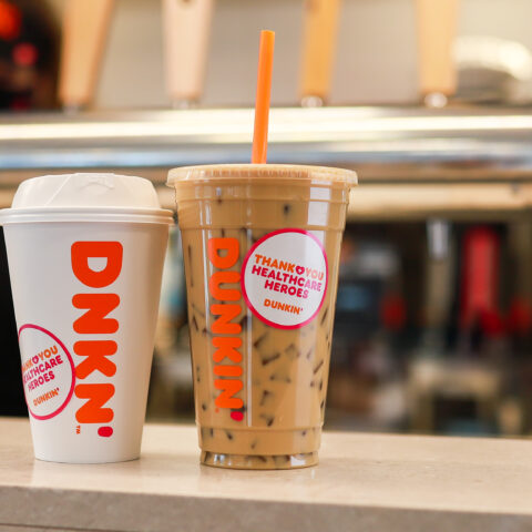 Free dunkin coffee for greater philadelphia healthcare workers - photo licensed by shore news network.