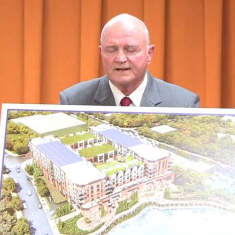 Critics call hill 10-story twin tower redesign an 'election scam' - photo licensed by shore news network.