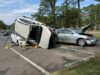 One injured in overturn vehicle crash
