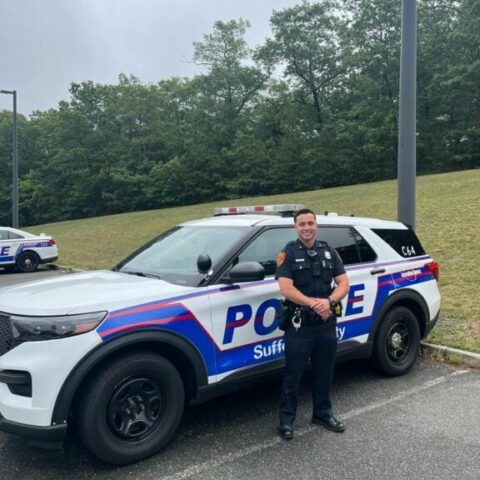 Off-duty officer and good samaritans rescue two from burning vehicle - photo licensed by shore news network.