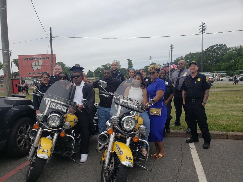 Newark Police Commemorate High School Graduation of Fallen Officer's Son