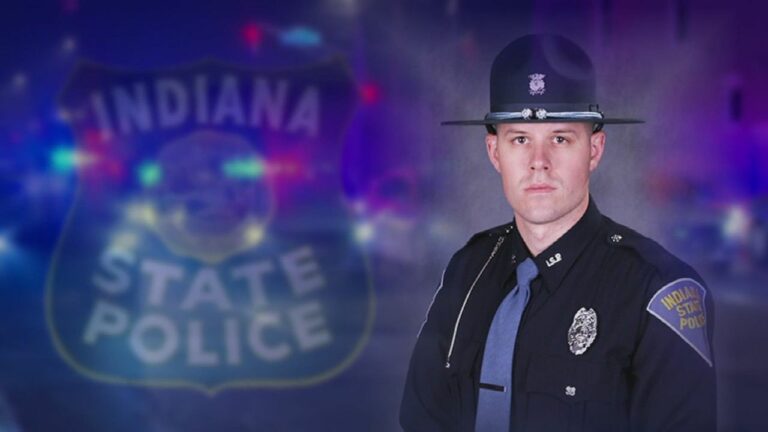 Indiana state police trooper fatally struck while deploying spike trap - photo licensed by shore news network.