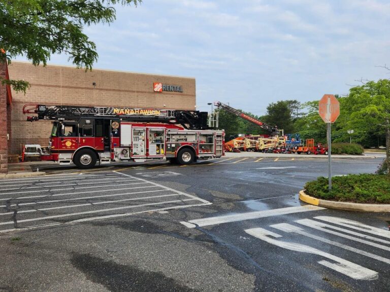 Early morning fire at jersey shore home depot reported - photo licensed by shore news network.
