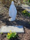 Statue at memorial site for church pastor stolen