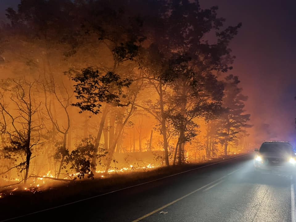 South Jersey forest fire grows to 700 acres