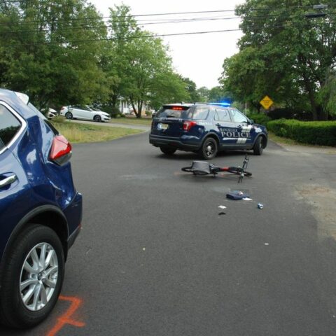 51-year-old on e-bike struck by car after failing to stop at intersection - photo licensed by shore news network.
