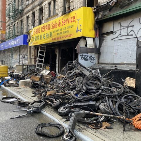 Deadly fire in chinatown blamed on lithium batteries - photo licensed by shore news network.