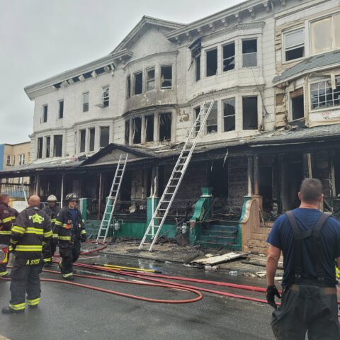 Woman charged for setting fire to row homes in atlantic city - photo licensed by shore news network.