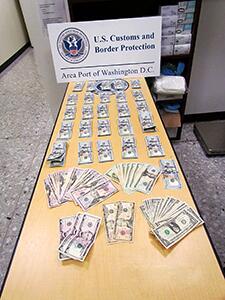 Dulles CBP Officers Seize Nearly $130k in Unreported Currency from Four Groups of Outbound Travelers