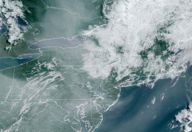 Canadian wildfire smoke back in New Jersey, Pennsylvania today