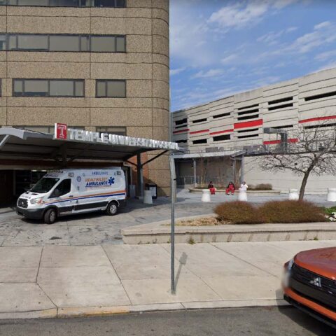 Three shot near temple university hospital emergency room entrance - photo licensed by shore news network.