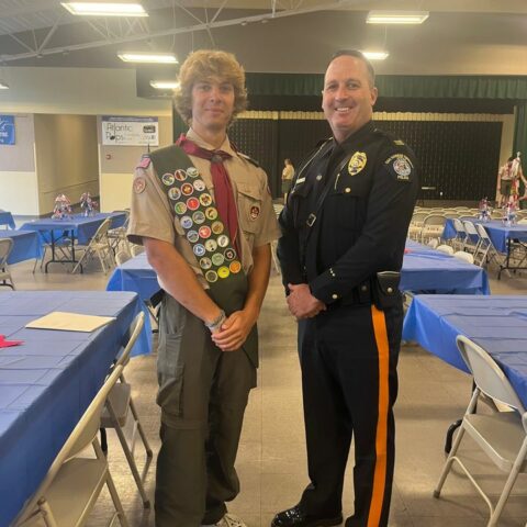 Egg harbor eagle scout honored by police department - photo licensed by shore news network.