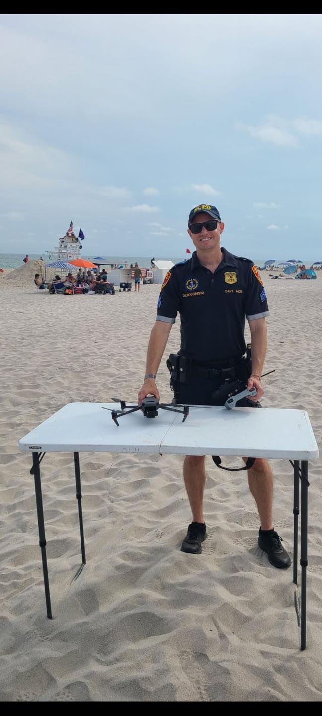 After shark attacks, police using drones to scan water off Long Island