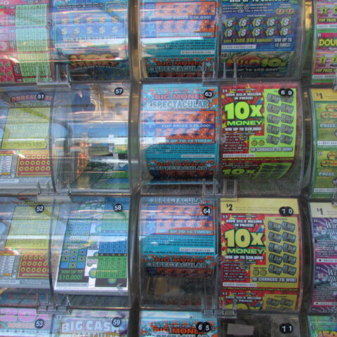 Lottery scratch off tickets