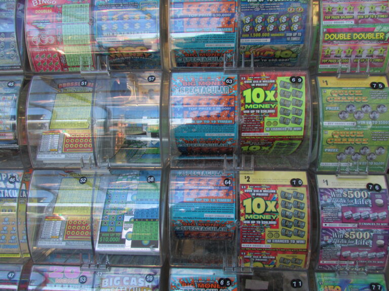 Lottery scratch off tickets