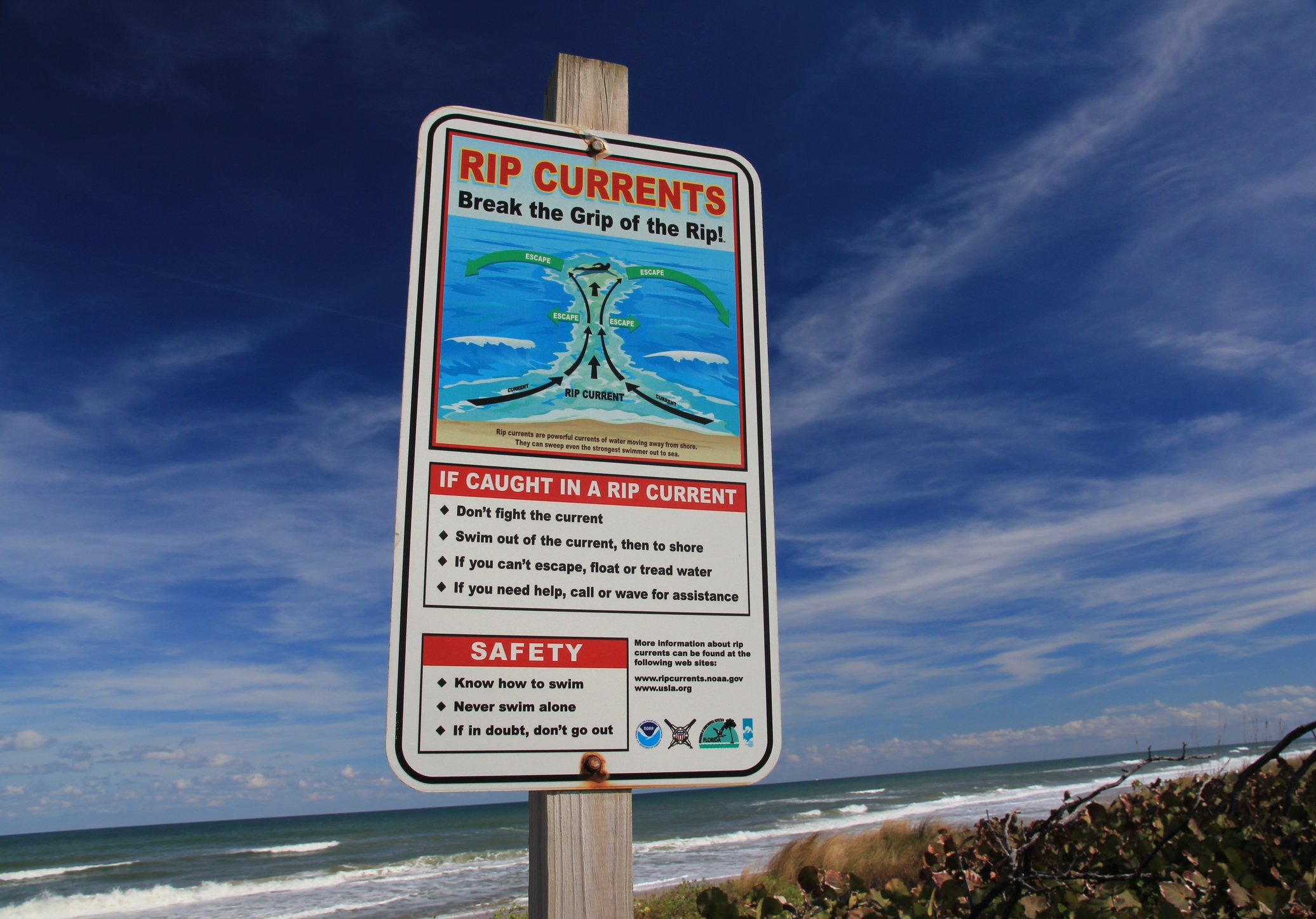 Rip Currents, Passing Storms Expected for Wednesday at the Jersey Shore