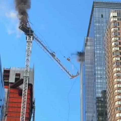 Watch: manhattan crane collapses, six injured - photo licensed by shore news network.
