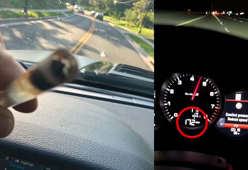 New Photos Show Hunter Biden Speeding At 172 MPH, Smoking Crack While Driving