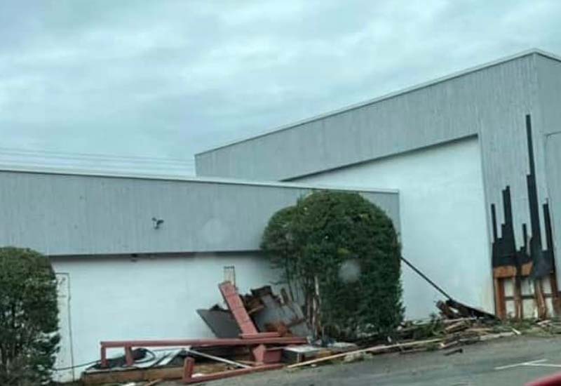 Drunk Driver Crashes into Building in Wall