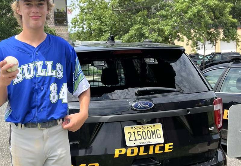 Teen Smashes Cop Car Window with Grand Slam, Police OK with It