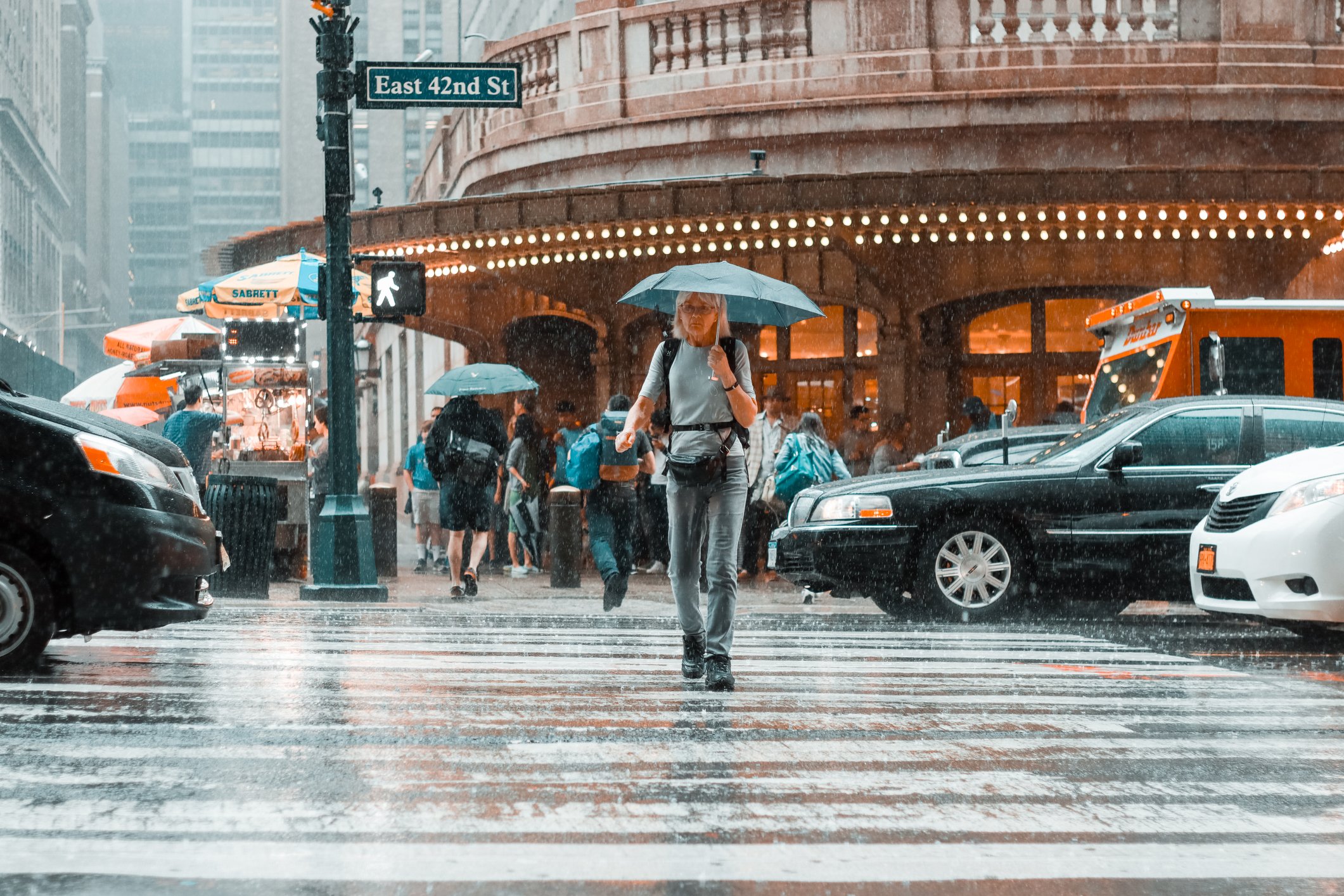 Mild and Sunny Day Ends with Thunderstorms in New York City