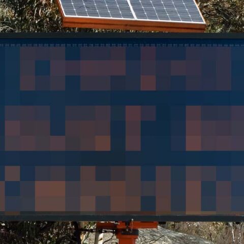 Hacker placed racist message on maryland electric construction sign - photo licensed by shore news network.