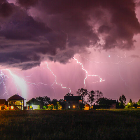 Jersey shore wakes up to passing thunderstorms, flood watch - photo licensed by shore news network.