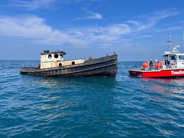 Tug boat sunk off Jersey coast for artificial reef
