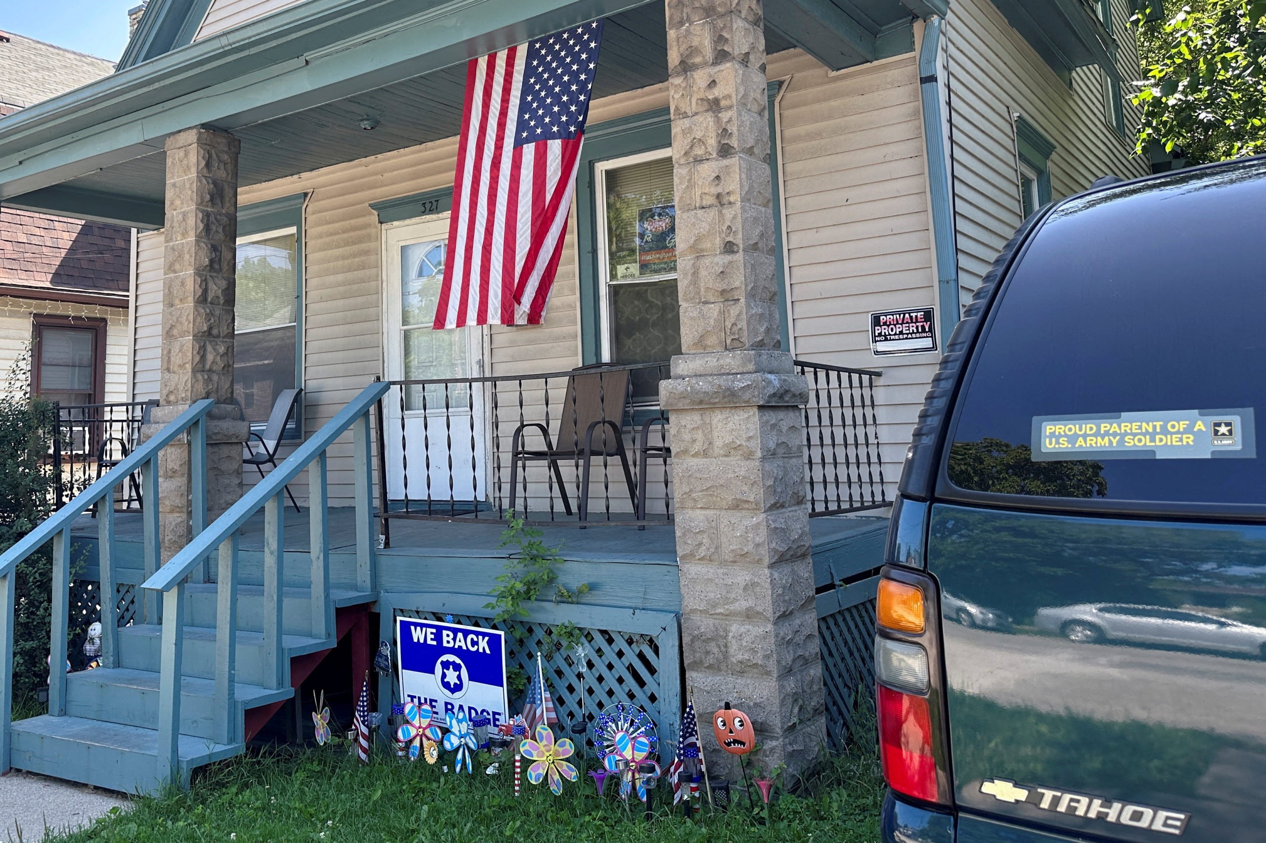 Soldier Who Ran Into North Korea Sent ‘Unusual’ Messages In Months Before Disappearance, Family Representative Says FILE PHOTO: A U.S. flag hangs on the porch and a "Proud parent of a U.S. Army soldier" sticker adorns the car outside the home of 23-year-old Private Travis King's mother in Racine, Wisconsin, U.S., July 19, 2023.
