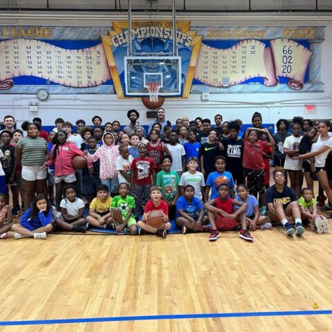 Burlington police participate at coach o's camp - photo licensed by shore news network.