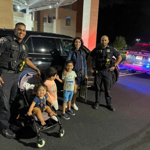 It's time for some kindness in fort lee as officer helps lost family - photo licensed by shore news network.