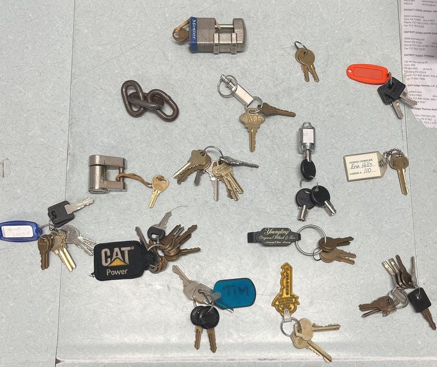 Bag of Keys Turned In to Northern York County Regional Police Department