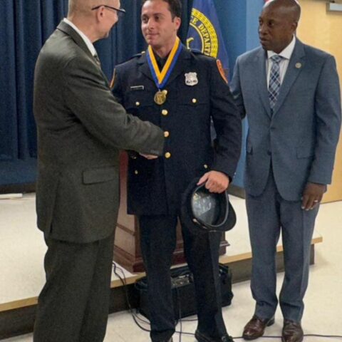 Suffolk county police officer honored with new york state liberty award for heroic rescue - photo licensed by shore news network.