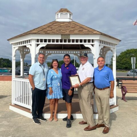 Toms river couple donates gazebo at shelter cove park - photo licensed by shore news network.