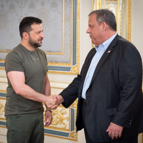 Christie visits ukraine, meets with president zelenskyy - photo licensed by shore news network.