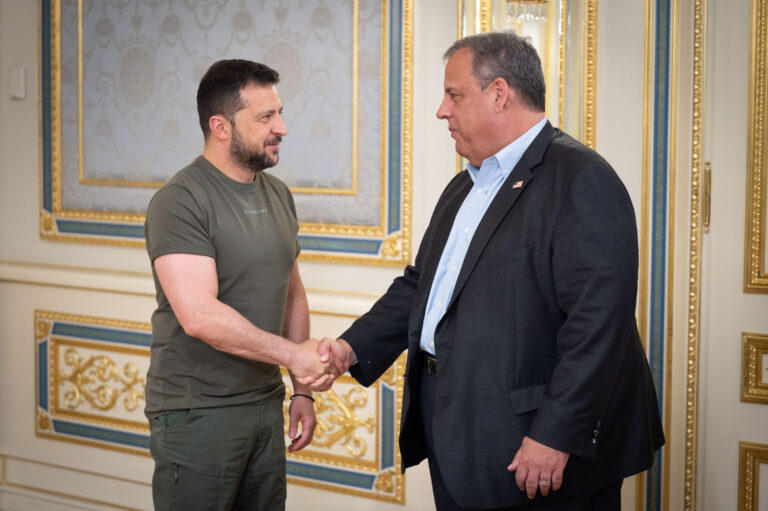 Christie visits ukraine, meets with president zelenskyy - photo licensed by shore news network.