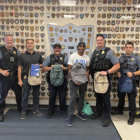 Brick township police department hosts backpack and school supply drive - photo licensed by shore news network.