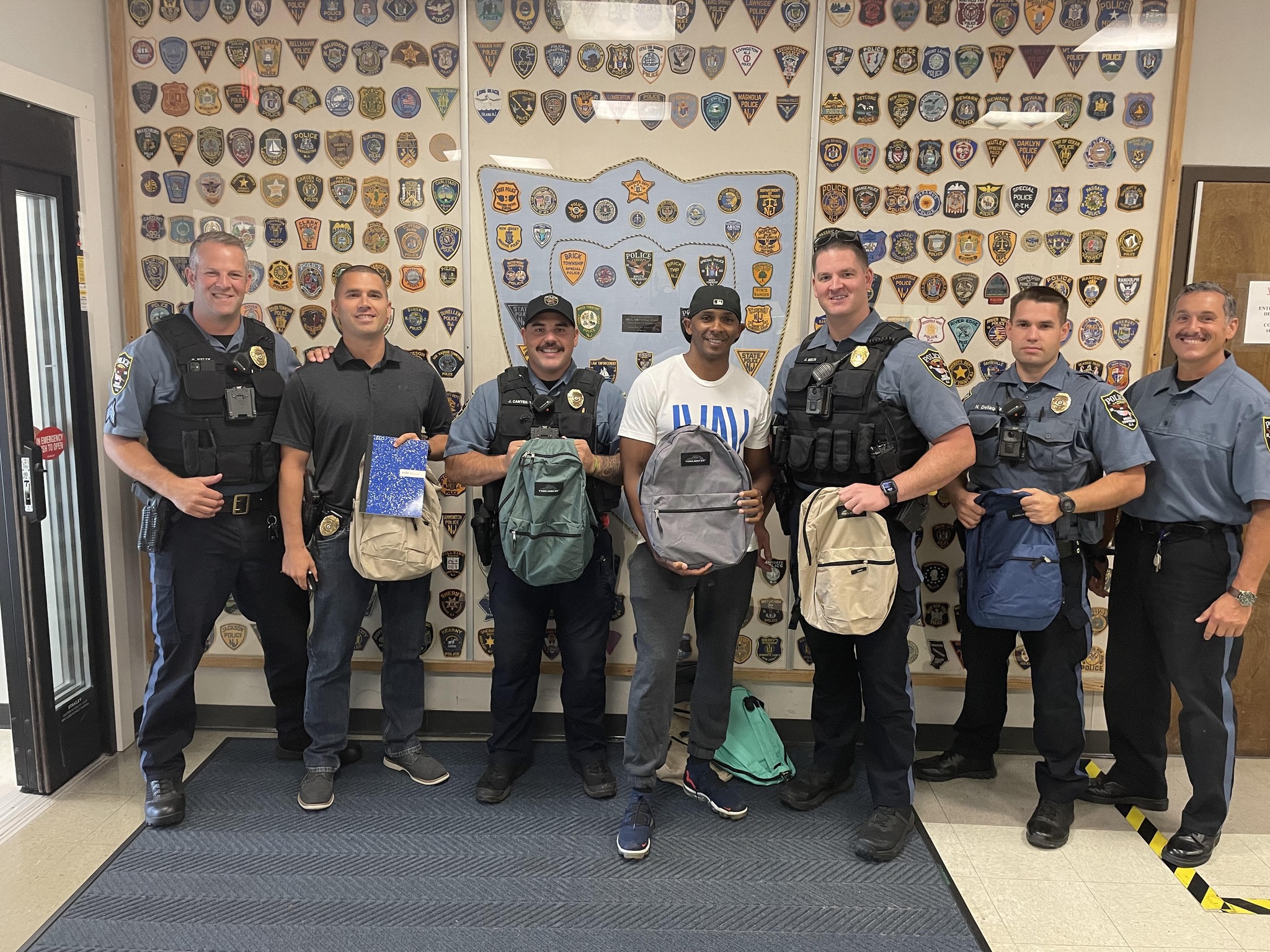 Brick Township Police Department Hosts Backpack and School Supply Drive