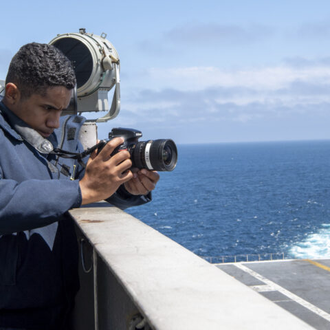 Cherry hill sailor featured in navy op aboard u. S. S. Nimitz - photo licensed by shore news network.