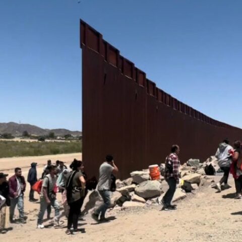 Biden admin quietly ‘disposing’ of trump border wall materials to be auctioned off - photo licensed by shore news network.