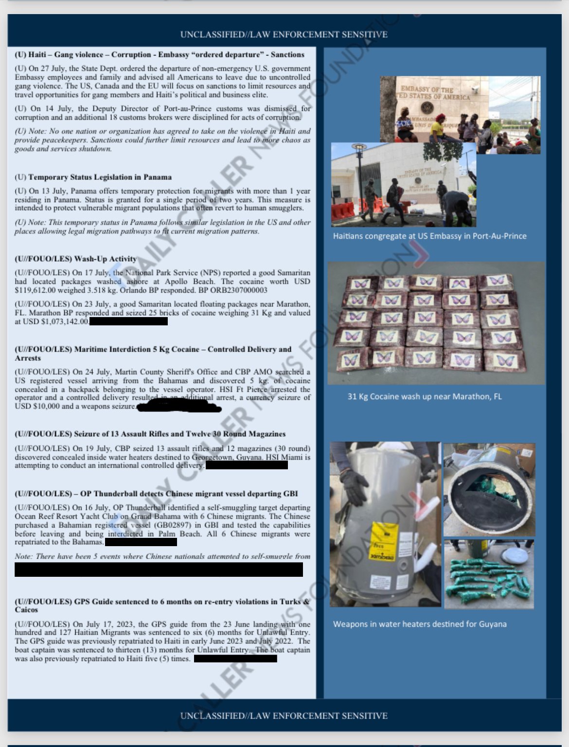 EXCLUSIVE: US Authorities On Alert After Discovering New Chinese Migrant Smuggling Route Document obtained by Jennie Taer//Daily Caller News Foundation