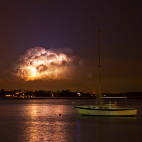 Overnight thunderstorms clear up in time for a beautiful beach day on sunday - photo licensed by shore news network.