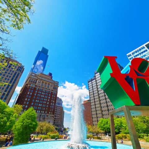 Philadelphia saturday starts with fog ahead of beautiful afternoon - photo licensed by shore news network.