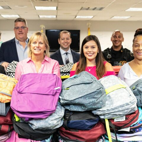 Somerset county community donates 250 backpacks for students - photo licensed by shore news network.